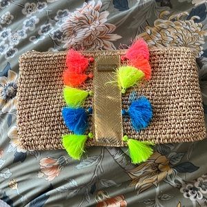 Straw Lilly Pulitzer clutch